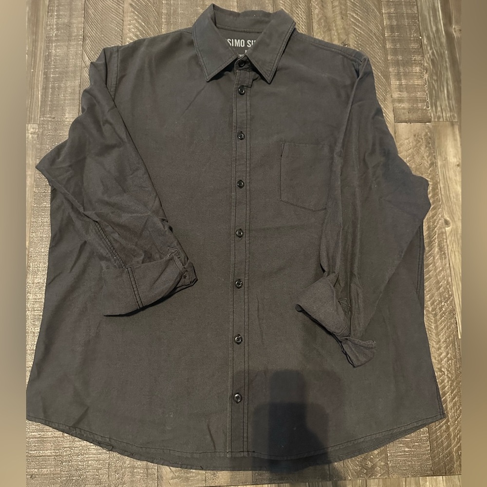Mossimo Supply Co Gray Casual Button Down